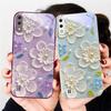 Creme-Reis weiße Blüten Für Samsung A01 02 A03 Core 04 05 A06 10 12 A13 14 5G 15 16 M02 12 Note 8 9 10 20 Glas Ultra Handyhülle