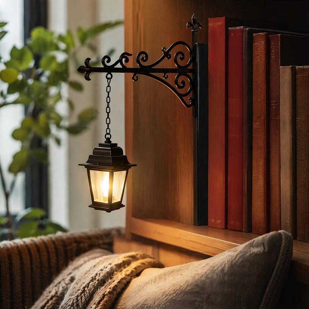 Vintage Bookshelf Lantern Light Warm White Bookshelf Lamp Bookshelf Ghost Light Reading