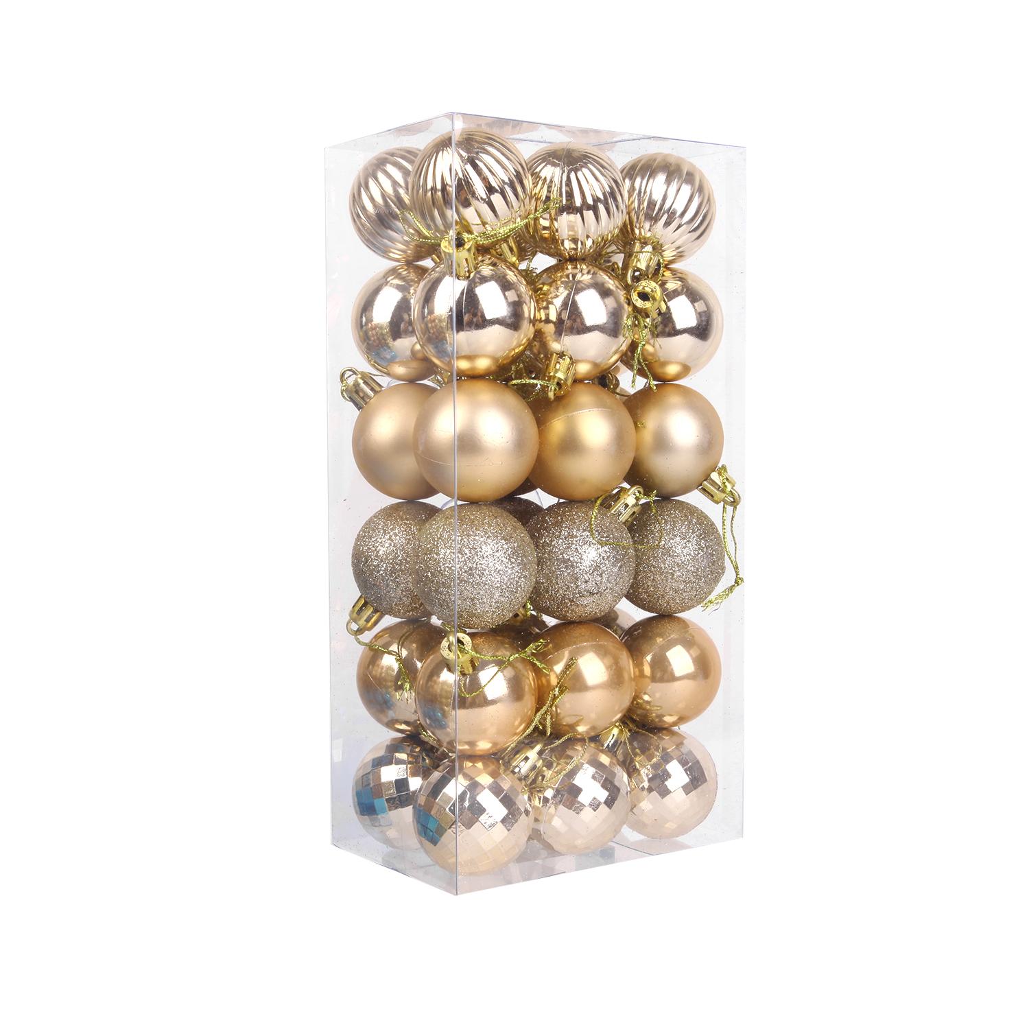 

36шт 4см рождественская елка подвесные шары безделушка украшение для домашней вечеринки