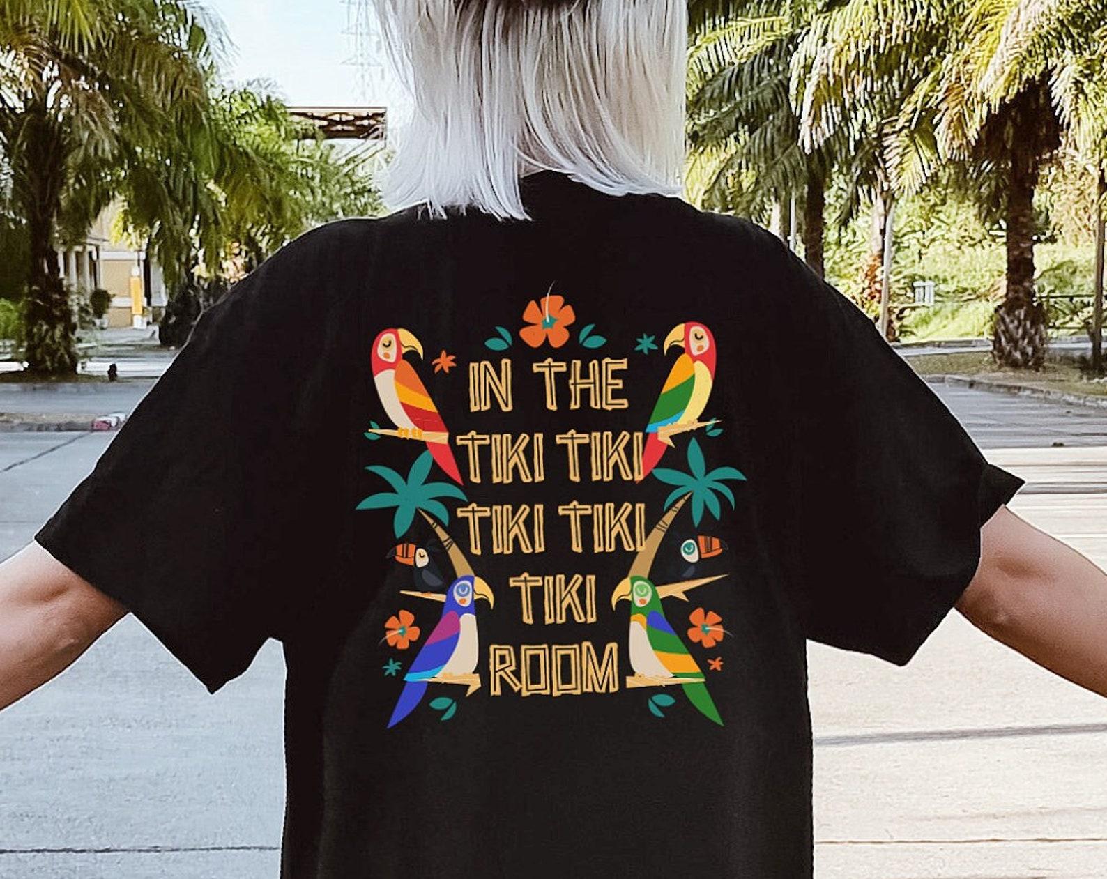 Enchanted Tiki Room Shirt, Tropical Parrot T Shirt, Polynesian Disney Inspired Tee, Magic Kingdom Vacation Gift 4XL