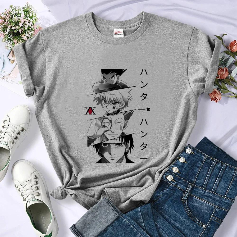 Hunter X Hunter Tshirt Wounisex Streetwear Meme Gothic T Shirt Funny Unisexga Y2k Retro Streetwear