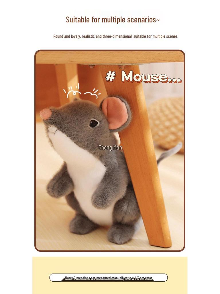 Kreatives Plüschmaus-Spielzeug - Lustige Streich-Stoffpuppe für Geburtstage von Jungen & Mädchen