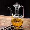 Shangqi Handblown Glass Tea Kettle with Pink Handle