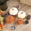 Halloween Pumpkin Decorations Nordic Pumpkin Figurine Sculptures Ornament Decorative Pumpkin Table Centerpieces Gift