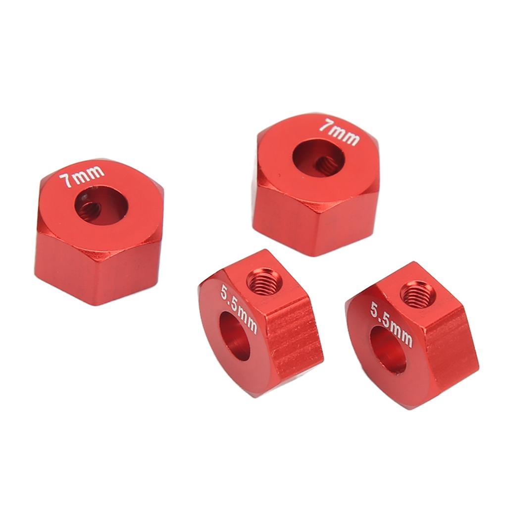 RC Wheel Hub Hex Aluminium Alloy 12mm Diameter 5.5mm 7mm Thickness Accessory Set Kit