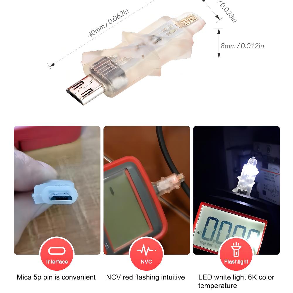 Qh Um416 Digital Multimeter 6000 Analog Tester True Rms Professional Multimetro Diy Transistor Capacitor Ncv Testers Lcr Meter