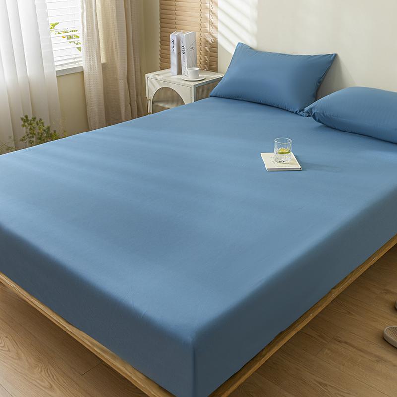 100% Waterproof Mattress Cover Fitted Bed Sheet with Elastic Band Anti-Slip Mattress Protector for Single Double Queen King Bed