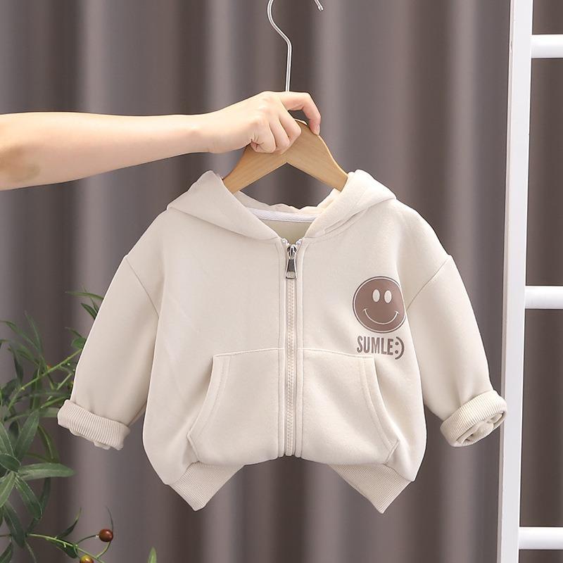 Весна и осень Новая детская модная универсальная куртка 120cm абрикосовый