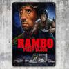 First Blood Movie Metal Poster Collectable Tin Sign Xcm