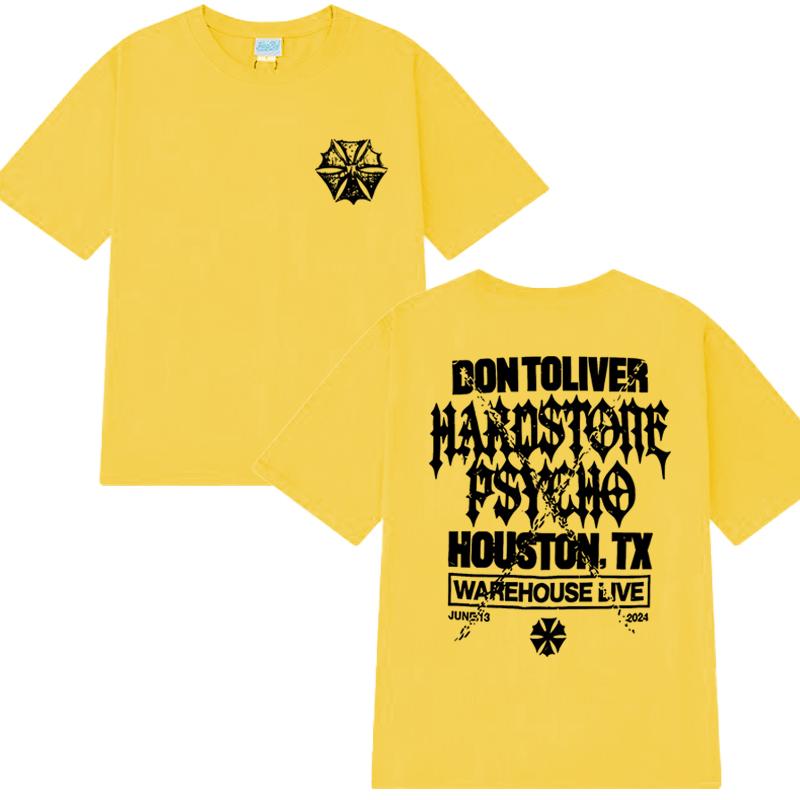 Don Toliver Hardstone Psycho 2025 New Album Graphic T Shirt Men Women Oversized Vintage Short Sleeve T-shirts Unisex Cotton Tops