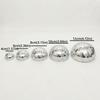 5Pcs Semicircle Mirror Disco Ball Wall Art Metallic Reflective Ball Ornament  Party Background Decor