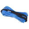 A16P-4Pcs 3/16 Inch X 50 Inch 7700 Lbs Synthetic Winch Line Cable Rope With Protection Sleeve For ATV UTV (Blue)