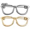 Women Decorative Pin Alloy Glasses Brooch for Men Women, Eyeglasses Shape Lapel Zinc Pin, Accessory Suits Shirts Sweaters Daily Outfit
