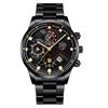 Classic Business Men's Watch Fashion Stainless Steel Strap Watch Calendar Quartz Watch Sports Watch Casual Watch