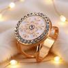 Schal-Ring-Clip für Damen Strass-Hemd-Krawatten-Clips Metall-Schneeflocke Runder Gürtel Seidenschal-Schiebering für Schal Kleid Bekleidungszubehör