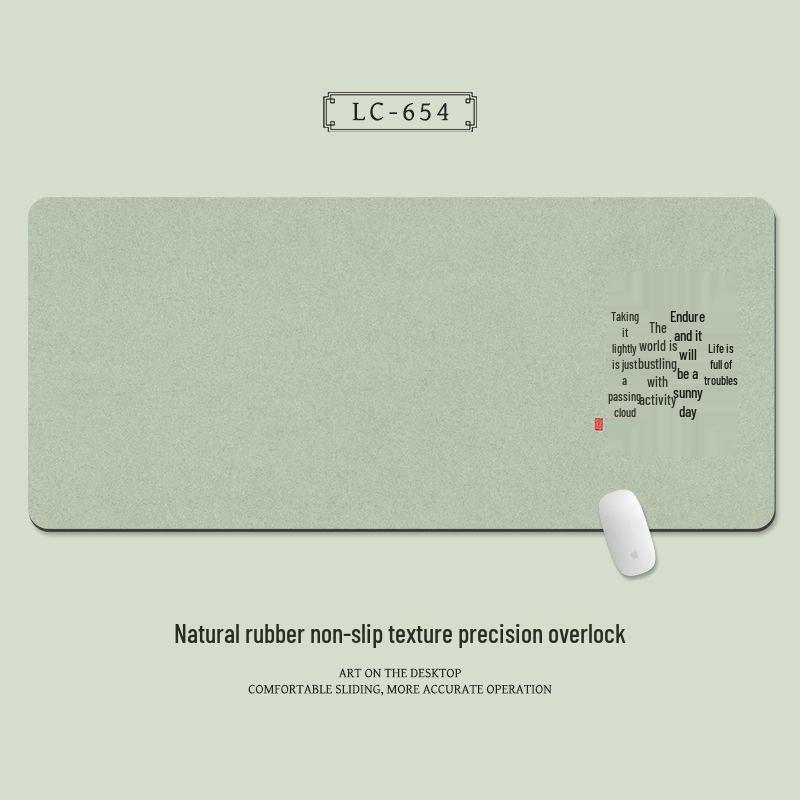 Extra Large Chinese Style Minimalist Mouse Pad with Wrist Rest