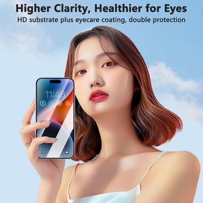 JOYROOM JR-MQS0611 For iPhone 17 Air Screen Protector Eye Protection 2.5D Silk Printing High Aluminium-Silicon Glass Film