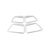 For Nissan Murano 2015-2021 Silver ABS Inner Door Speaker Frame Cover Trim 4PCS