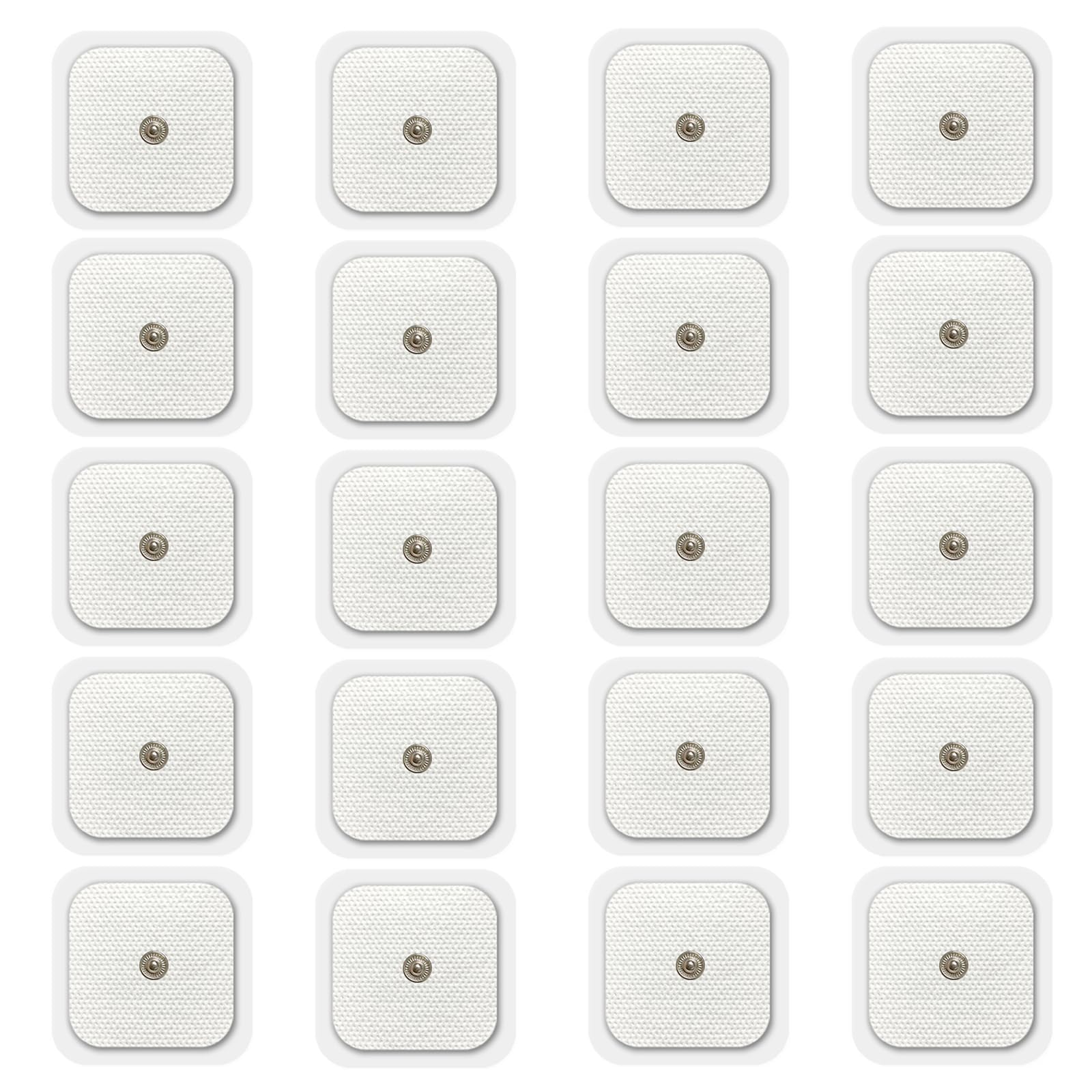 

Selinear Кнопочные игольчатые нетканые электродные листы, 20 шт., гидрогель, совместимые с EMS сменные подушечки, интенсивные подушечки (50 * 50 мм)