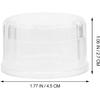 Hemoton 10 Pack Plastic Shaker Cup Tea Shaker Cup Cap Cocktail Shaker Lids