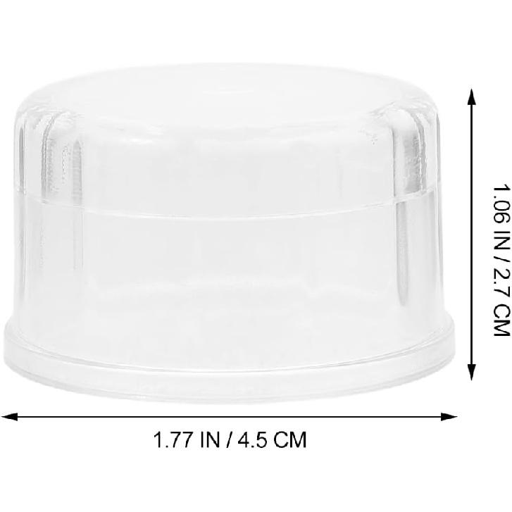 Hemoton 10 Pack Plastic Shaker Cup Tea Shaker Cup Cap Cocktail Shaker Lids