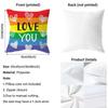 Classic Theme Homosexual Rainbow Flag Cushion Cover Soft & Easy-Wash Pillow Case – Versatile For Couch, Bed, Travel And Office