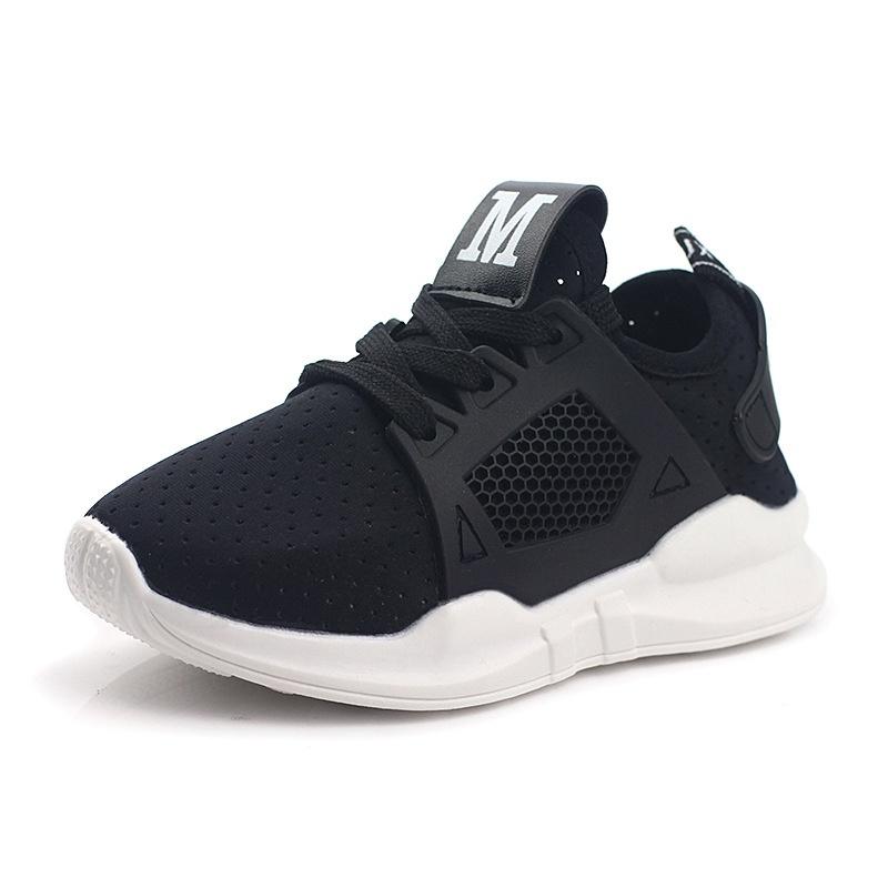 New Kids Boy Girl Fashion Shoes With Breathable Mesh Material And Non-slip Rubber Sole