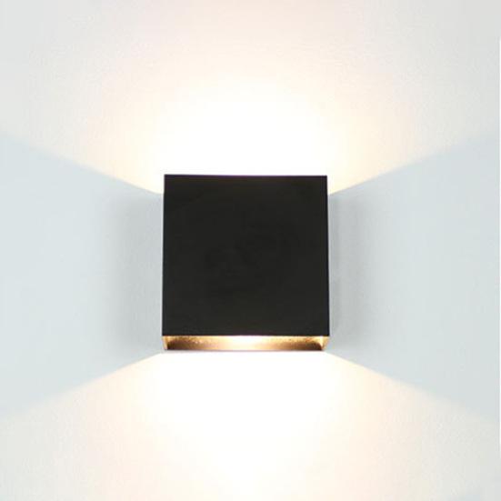 Lampa ścienna Łatwa w montażu Łatwe światło/Ciepłe białe światło Aluminiowa wielofunkcyjna lampa dekoracyjna COB 6W