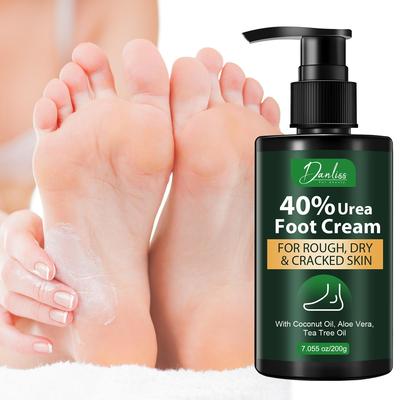 Krém na nohy - Hydratační 40% močoviny - ALONE VERA, MOČOVINA 40%, TEA TREE OIL, KOKOSOVÝ OLEJ - Hydratace suché popraskané pokožky, 200 ml