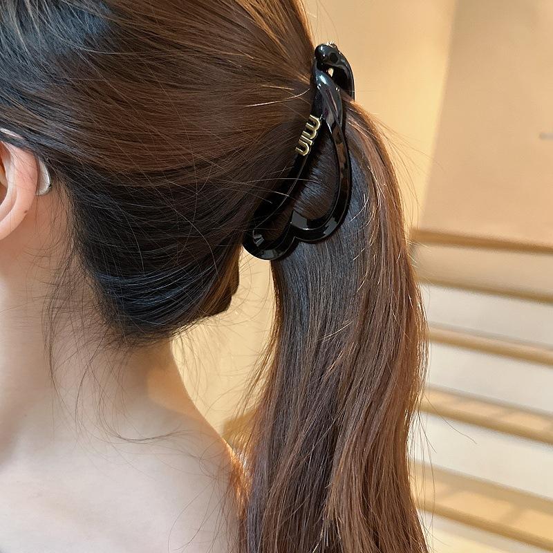 Minimalist Commuter Banana Clip, Vertical Hairpin, Ponytail Clip, Stylish and Elegant Bow Hairpin