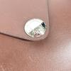 HERMES Christie Rhone bag flap Shoulder Bag Leather Brown/SilverHardware