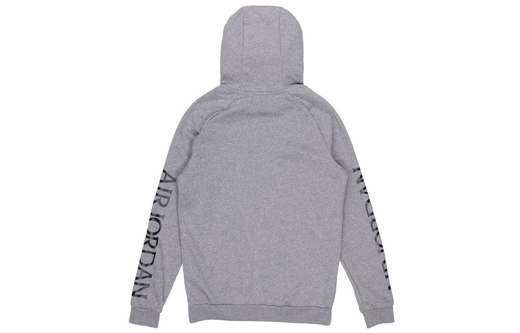 Jordan Sweatshirts Unisex Gray Hooded Moderate Regular DH9505-091