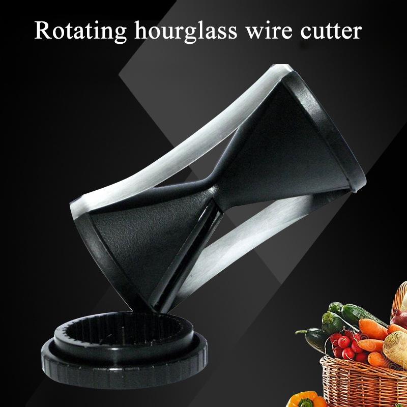 Fruit and Vegetable Tool Kitchen Multi-function Wire Cutter Creative Spiral Funnel Wire Cutter Rotary Vegetable Slicer
