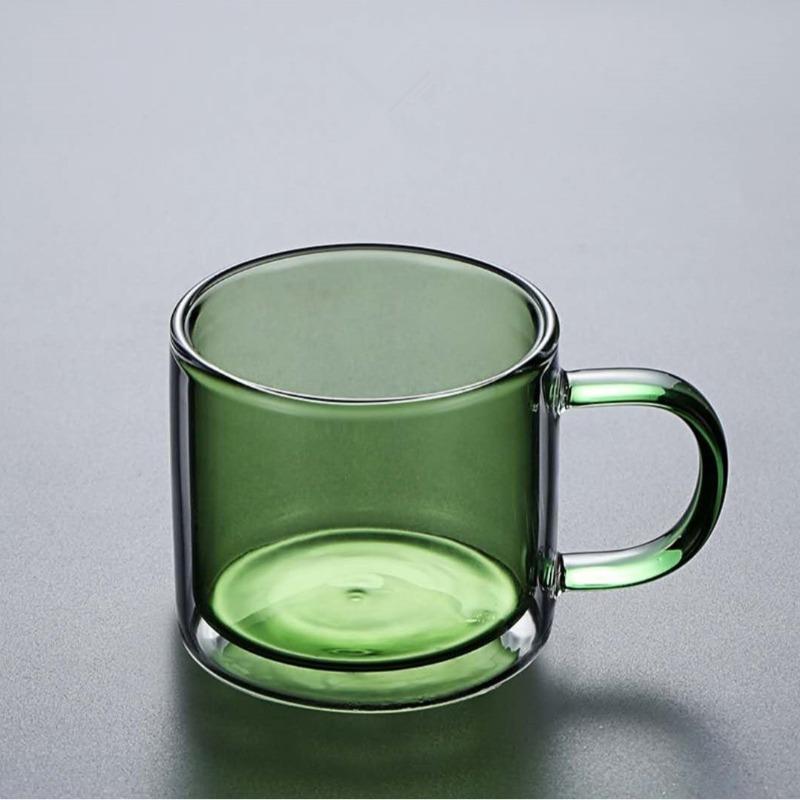 250ml Wine Drinking Tumbler Whiskey Vodka Coffee Juice Water Tea Creative Double Bottom Glass Mugs for Home