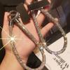 Diamond Luxury Phone Lanyard Metal Clip Bold Rhinestone Full Diamond Lanyard Short Pendant Sturdy Design Universal Phone Lanyard