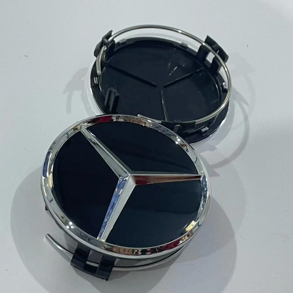 DQY2 Hot 2025 4pcs 75mm Car Wheel Hub Center Cover Modification Suitable for Mercedes Benz B/C/E/S Class A Class C200L GLC GLK CLA W
