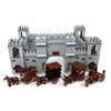 MOC building blocks Ancient castle walls, gate towers, corner towers, carriage building blocks