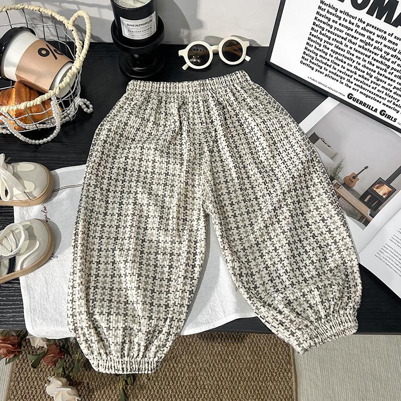 Children's Casual Sports Pants for Spring and Fall: Korean-Style Mid-Rise Outerwear Pants for Younger Children