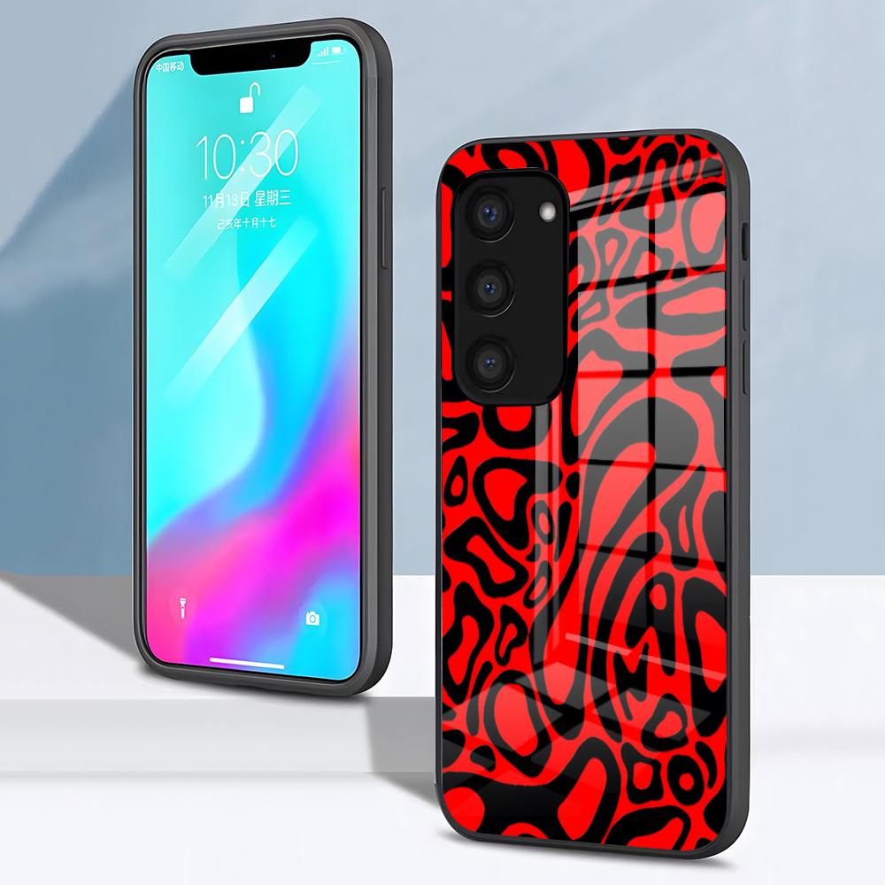 

Чехол для телефона Racer L-Landos N-Norris для Samsung S26 S25 S24 FE S23 S22 S21 Plus S20 Ultra Note20Ultra Черная стеклянная крышка Galaxy S25
