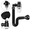 P-Trap Kitchen Sink Deodorant Set Launch Pipeline Deodorizing Filter Sink Strainer Hose Drain Pipe Plumbing Kitchen Accessories