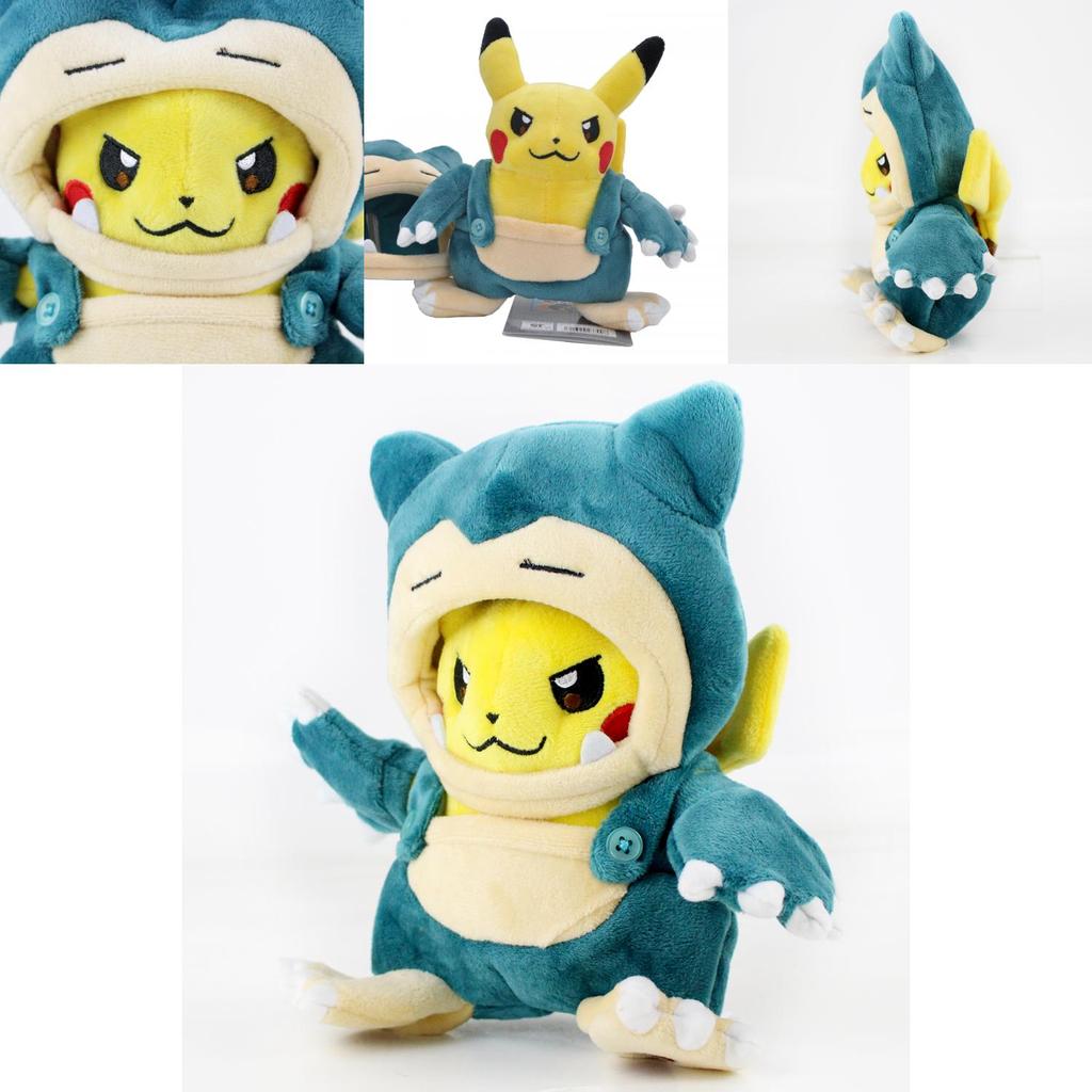 Adorable 20cm Pokemon Pikachu And Snorlax Soft Plush Toy For Kids
