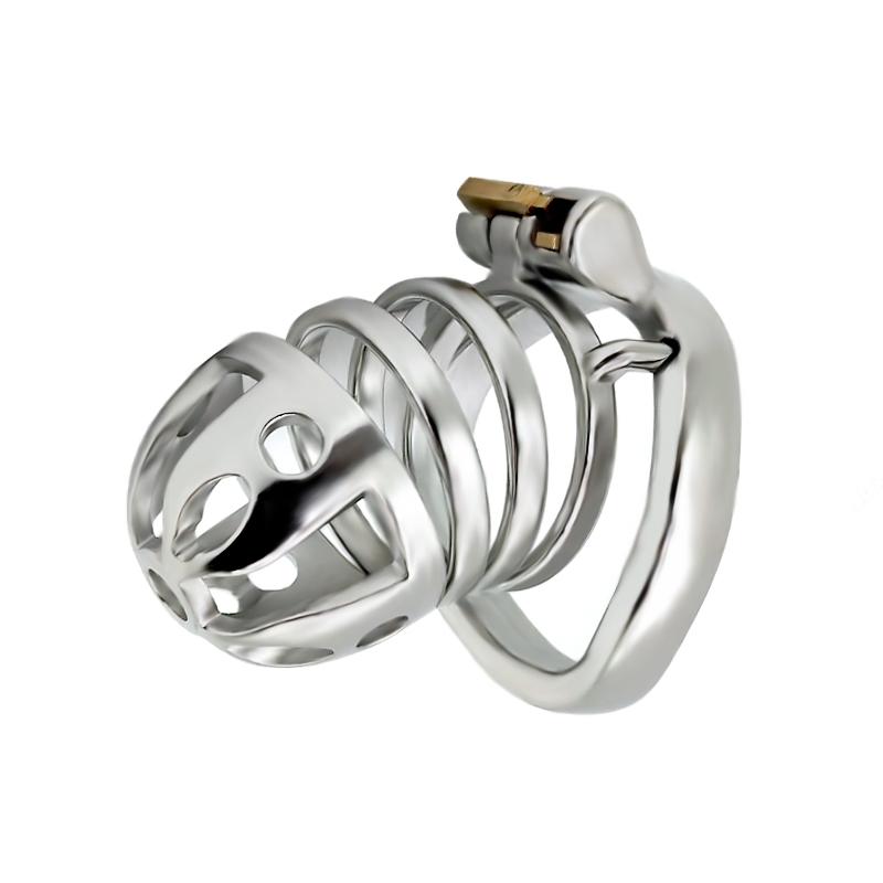 Men's Stainless Steel Chastity Lock ,SM Chastity Cage Sex Tools Chastity Device for Men
