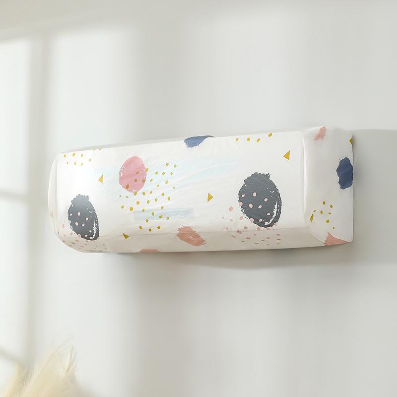 Cartoon PEVA Air Conditioner Dust Cover - Washable, All-Inclusive, Household Protector