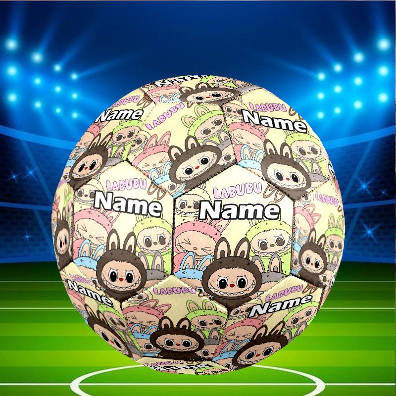 Custom Name Personalized Labubu Print Size 5 Soccer Ball Training & Match Football, for Team, Kicking, Gift for Football