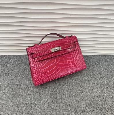 Νέα γυναικεία τσάντα από γνήσιο δέρμα του 2025, τσάντα πρώτης γενιάς με σχέδιο κροκόδειλου, Premium Sense Chain, με έναν ώμο και χιαστί κλείσιμο