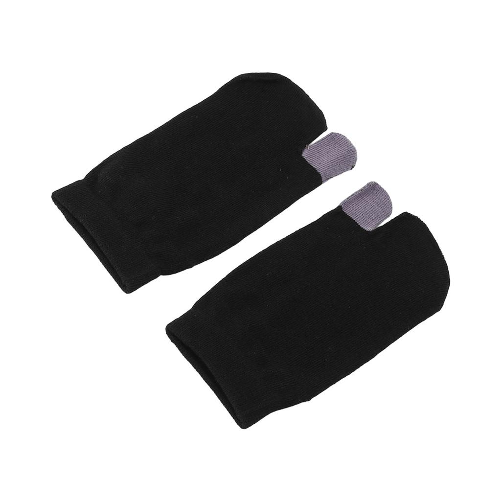 Fashionable Two Toe Socks Breathable Finger Socks Sweat Absorbing Pure Color Ankle Socks