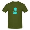 Zorgo Alien Thumbs Up Funny Space Alien Approval Sticker Slim Fit Tshirt Casual And Relaxed Solid Colors Short Sleeve