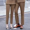 Women's High-Waisted Straight-Leg Suit Trousers