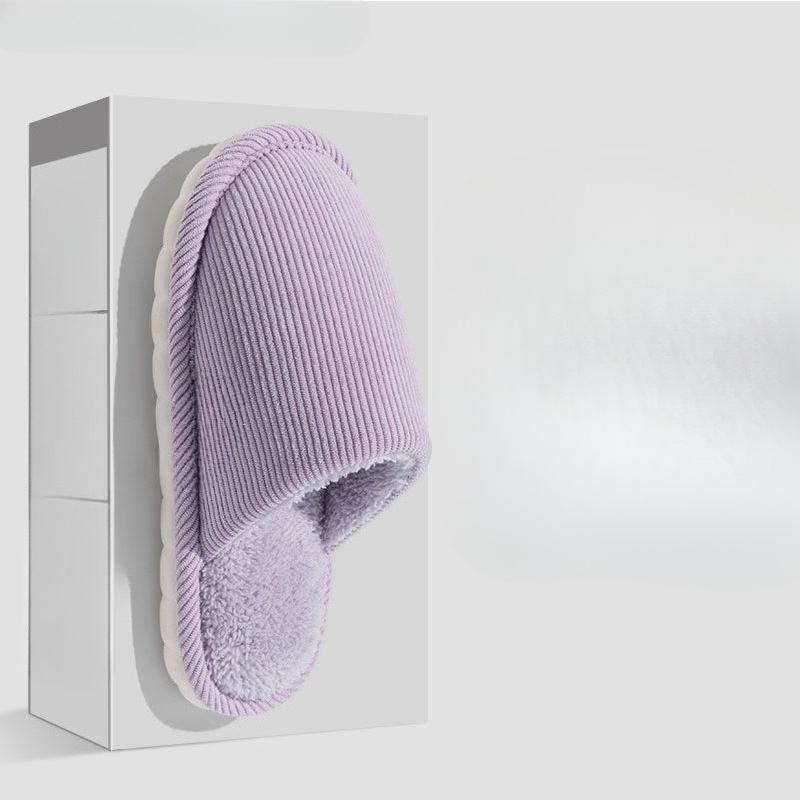 New Style of Women's Indoor Home Slippers, Thickened Anti-slip Couple Plush Cotton Shoes