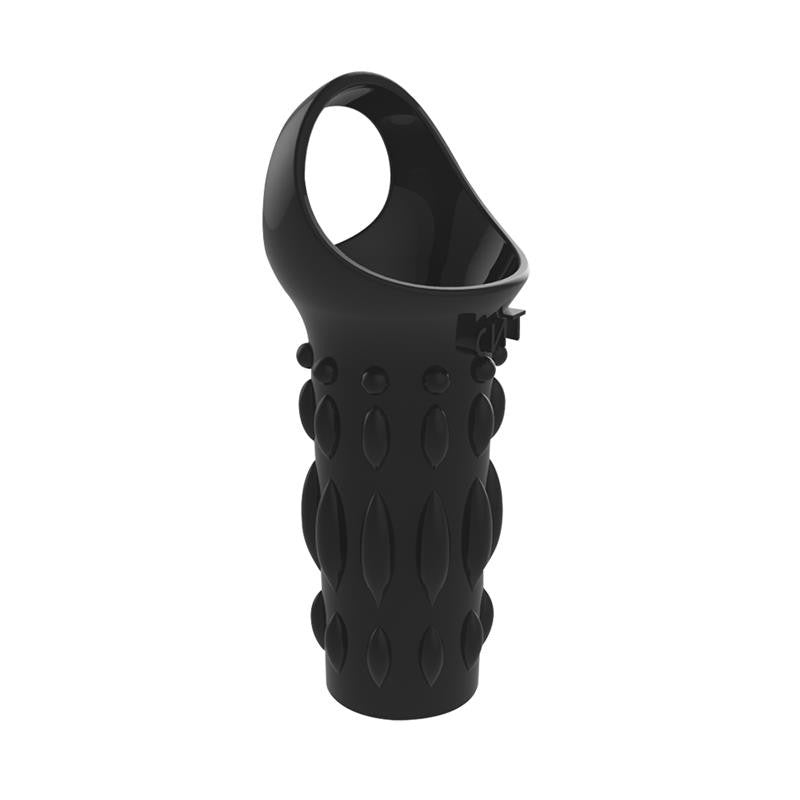 Etui pour Pénis Texturé Noir 8 x 3.8cm - Chisa Novelties - Extenseurs